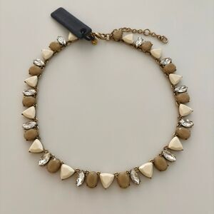 J.Crew | Resin and Rhinestone Collar Necklace | 16.5” Adjustable